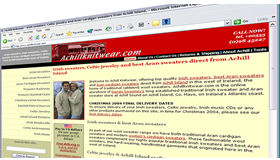 Achill Knitwear web site, created by Digital Acla