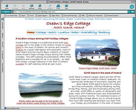 Ocean's Edge Cottage Web site